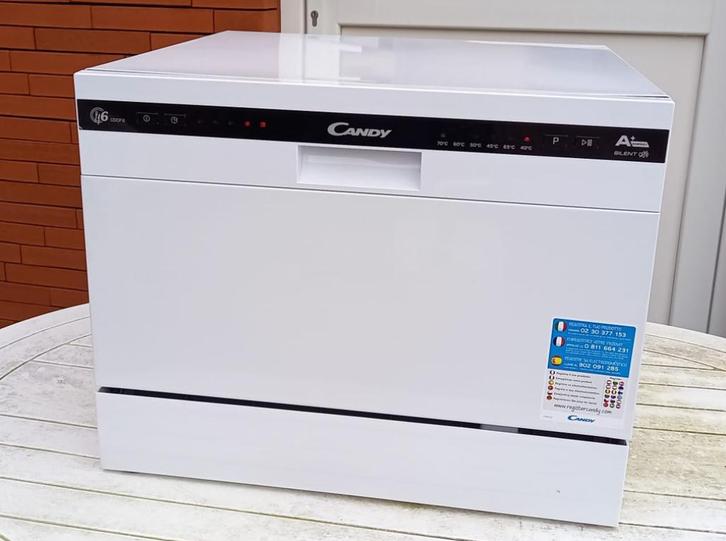 Candy afwasmachine CDCP 6/E, Elektronische apparatuur, Vaatwasmachines, Zo goed als nieuw, Vrijstaand, Minder dan 85 cm, 45 tot 60 cm