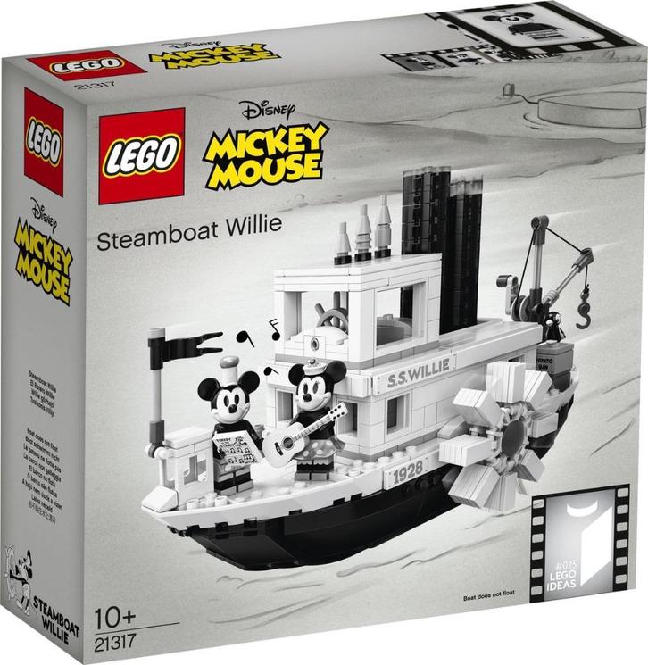 Lego Ideas 21317 Steamboat Willie (2019), Kinderen en Baby's, Speelgoed | Duplo en Lego, Nieuw, Lego, Complete set, Ophalen of Verzenden