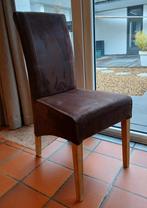 8 eetkamerstoelen, Ophalen, Bruin, Zo goed als nieuw, Contemporain avec dossier haut - Très confortables