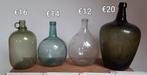 Unieke glazen bolkruiken/vazen 4 stuks. Lot voor 50 euro., Ophalen of Verzenden, Zo goed als nieuw