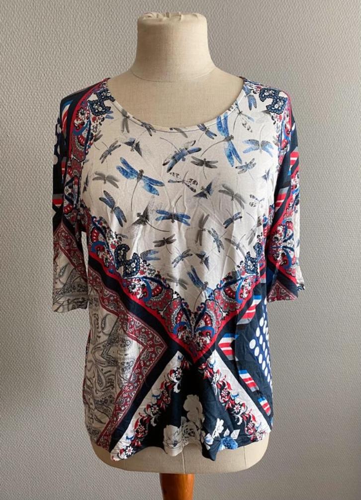 Topje Lucia maat 42, Kleding | Dames, Topjes, Zo goed als nieuw, Maat 42/44 (L), Korte mouw, Verzenden