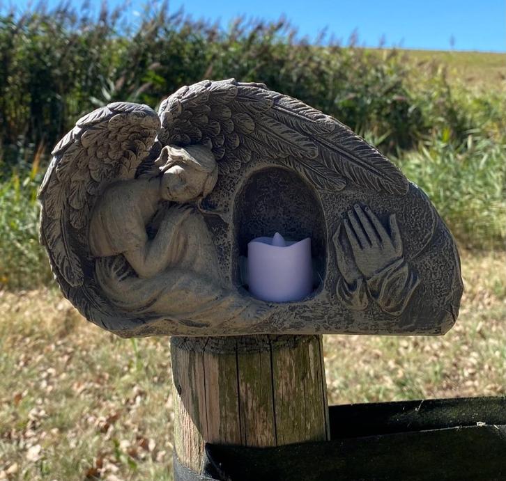 Engelbeeld met LED-lichtje, Verzamelen, Beelden en Beeldjes, Nieuw, Religie, Verzenden