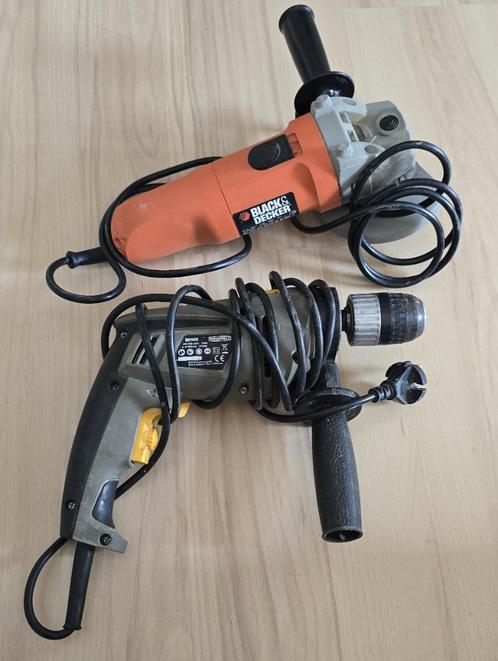 Boormachine en slijpmachine combo, Doe-het-zelf en Bouw, Gereedschap | Overige machines, Gebruikt, Ophalen
