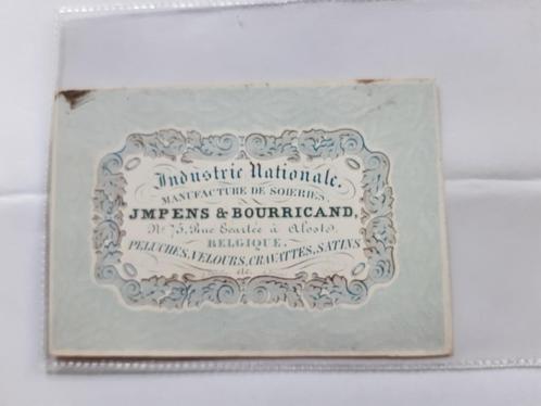 Aalst PORSELEINKAART zijdefabriek Impens & Bourricand, Collections, Cartes postales | Belgique, Enlèvement