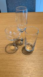 Lot van glazen, 40 cava, 45 wijn, 80 long drink, Ophalen, Zo goed als nieuw, Overige typen