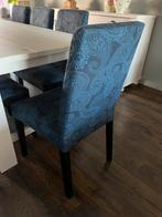 Eetkamerstoelen, Huis en Inrichting, Ophalen, Hout, Gebruikt, Blauw