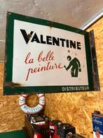 Dubbelzijdig Emaillebord Valentine, Ophalen of Verzenden, Gebruikt, Reclamebord