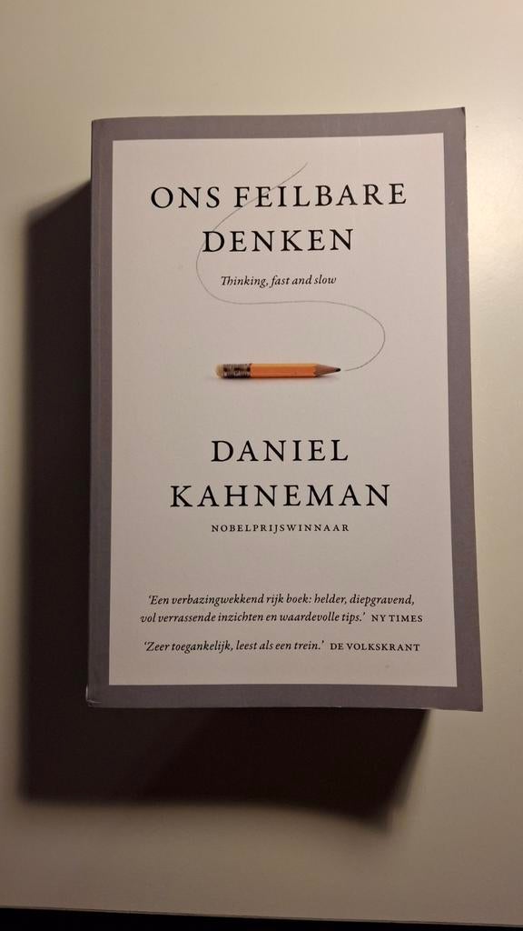 Daniel Kahneman - Ons feilbare denken, Boeken, Psychologie, Gelezen, Ophalen of Verzenden