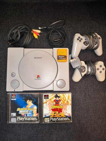 Playstation 1 avec jeux Dragonball et clé USB