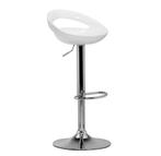 2 Tabourets De Bar Blanc Chrome disponible, Maison & Meubles, Tabourets de bar, 1 tabouret, Comme neuf, 60 à 90 cm, Réglable en hauteur