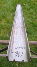 Stalen balk UNP 160x70. Lengte 265cm. Gegalvaniseerd., Doe-het-zelf en Bouw, Metalen, Ophalen, Gebruikt, IJzer