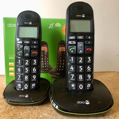 Doro PhoneEasy 100w duo, Telecommunicatie, Vaste telefoons | Handsets en Draadloos, Gebruikt, 2 handsets, Ophalen
