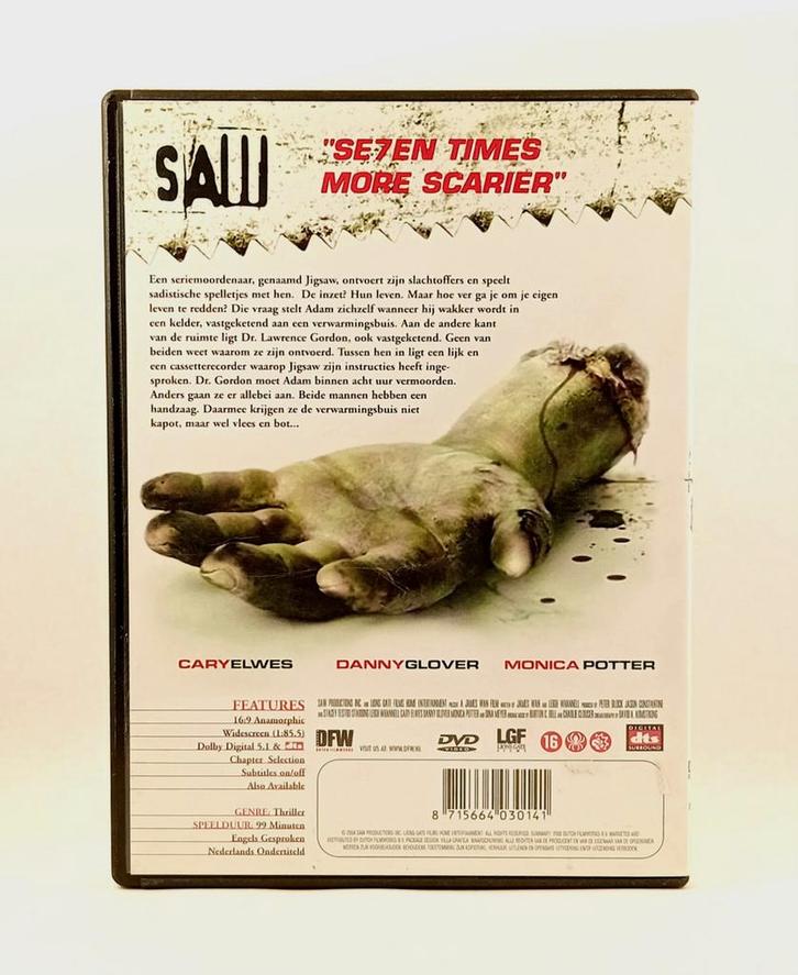 saw horror thriller, Cd's en Dvd's, Dvd's | Horror, Ophalen of Verzenden