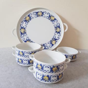 Villeroy & Boch Cadiz, serveerschotel, taartschotel en 5 soe beschikbaar voor biedingen