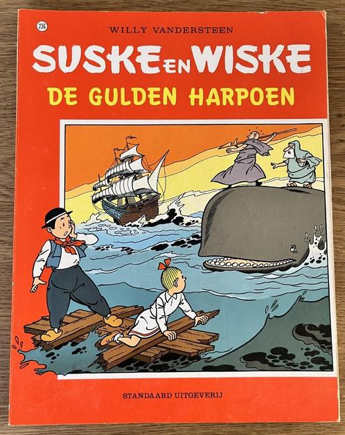 Suske en Wiske - De gulden harpoen -236-1e dr(1993) Strip, Boeken, Stripverhalen, Gelezen, Eén stripboek, Ophalen of Verzenden