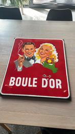 Emaille bord Boule D’or 1953 bijna mint, Ophalen, Zo goed als nieuw, Reclamebord