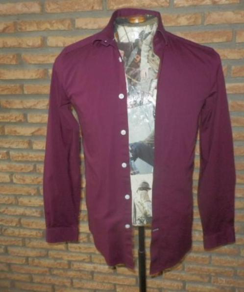 (8)- chemise homme t.XS bordeaux -jules-, Vêtements | Hommes, Chemises, Comme neuf, Tour de cou 38 (S) ou plus petit, Rouge, Enlèvement