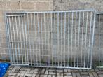Ijzeren hekken/ hondenren met poort, Tuin en Terras, Ophalen, Gebruikt, IJzer, Met poort