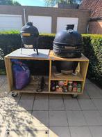 2 X BBQ Kamado, Ophalen, Zo goed als nieuw, The bastard, Met accessoires