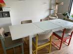 Vintage tafel + 6 stoelen, Huis en Inrichting, Tafels | Eettafels, Ophalen