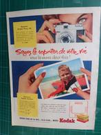 Kodak photographie - publicité papier - 1958, Verzamelen, Merken en Reclamevoorwerpen, Ophalen of Verzenden, Gebruikt, Overige typen