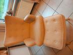 Zeteltje teddy stof boucle met poefje, Huis en Inrichting, Fauteuils, Ophalen, Zo goed als nieuw, Stof