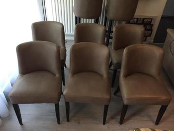 6 chaises en cuir - prix pour les 6 ensemble