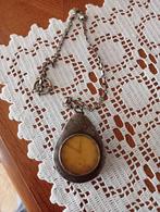 Antieke zakhorloge met ketting, Antiek en Kunst, Ophalen of Verzenden