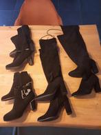 Zwarte knielaarzen en enkellaarsjes 39-40, Kleding | Dames, Hoge laarzen, Zwart, Nieuw, Ophalen