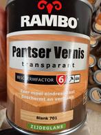 Rambo blanke pantservernis hoogglans en zijdeglans 0,75liter, Hobby en Vrije tijd, Schilderen, Ophalen of Verzenden, Nieuw, Acrylverf