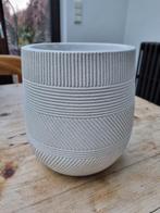 Stenen bloempot met reliëf, Ophalen, Steen, Rond, Tuin