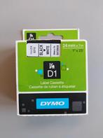 Dymo Office D1 Label 53713 / S0720930 Casettes 24mmx7m Black, Nieuw, Verzenden