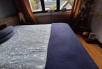 Deken of plaid - enorm groot, Ophalen, Gebruikt, Tweepersoons, Blauw