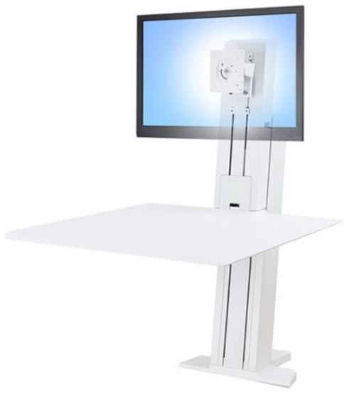 ERGOTRON Work-Fit SR Desktop Workstation Sit-Stand, wit, Articles professionnels, Aménagement de Bureau & Magasin | Mobilier de bureau & Aménagement