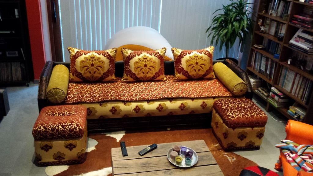 Banquette pour salon marocain moderne 2020 - Déco Salon Marocain
