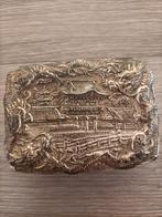 Oude koperen chinese juwelendoosje, Ophalen, Brons