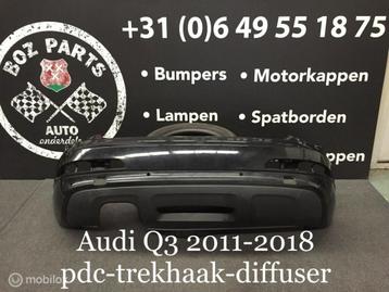 Audi Q3 achterbumper met diffuser origineel 2011-2018