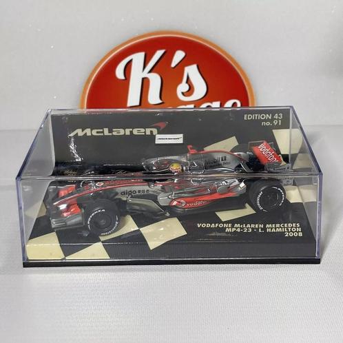 MINICHAMPS 1/43 Vodafone McLaren MP4-23 Lewis Hamilton #22, Hobby & Loisirs créatifs, Voitures miniatures | 1:43, Comme neuf, Voiture