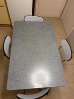 Formica keukentafel en 4 stoelen in zeer goede staat., Ophalen