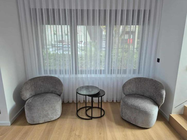 fauteuils + eetkamerstoelen van Goossens – NIEUW, Huis en Inrichting, Fauteuils, Nieuw, Metaal, Stof, Ophalen