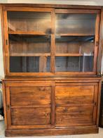 vitrinekast, Huis en Inrichting, Ophalen, Teakhout, Met deur(en)