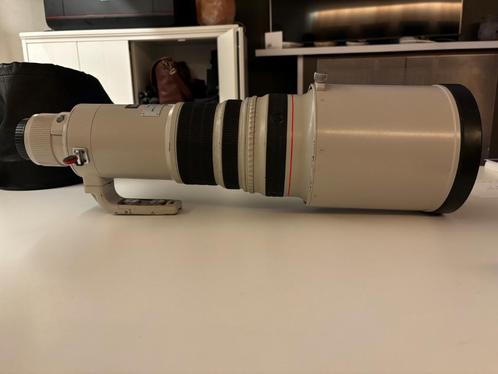 Canon EF 500 mm f/4 L IS USM + koffer, Audio, Tv en Foto, Foto | Lenzen en Objectieven, Gebruikt, Telelens, Ophalen