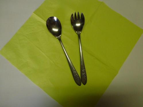 Salade set van waspoeder Tide, Huis en Inrichting, Keuken | Bestek, Zo goed als nieuw, Los bestek, Inox of Chroom, Vaatwasserbestendig