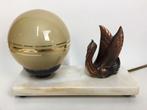 Vintage antiek design Frans Art deco nacht tafellampje, Ophalen of Verzenden