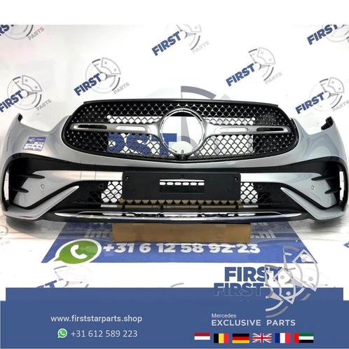 W254 GLC AMG VOORBUMPER ZILVER COMPLEET + STARS GRIL ORIGINE, Auto-onderdelen, Carrosserie, Bumper, Mercedes-Benz, Voor, Gebruikt