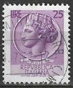 Italie 1955/1960 - Yvert 716 - Munt van Syracus (ST), Postzegels en Munten, Verzenden, Gestempeld