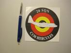 20 SQN C 130 Hercules Sticker, Ophalen of Verzenden, Luchtmacht, Foto of Poster