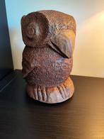 Houten sculptuur Uil, Ophalen