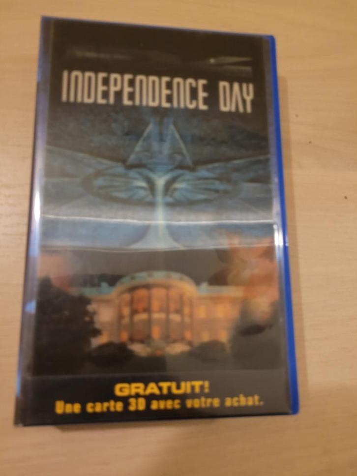 K7 vhs independence day, Cd's en Dvd's, VHS | Film, Zo goed als nieuw, Science Fiction en Fantasy, Alle leeftijden, Ophalen of Verzenden
