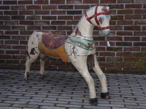 Houten paard draaimolen 1875, Antiquités & Art, Antiquités | Jouets, Enlèvement